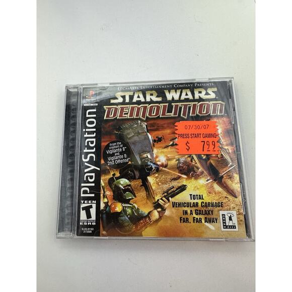 PlayStation 1 One Star Wars: Demolition PS1 PSX Complete CIB w/ Reg Card Tested - Picture 1 of 6